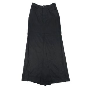 NEW Reformation Tazz Maxi Linen Skirt Black 90s Quiet Luxury Old Money Minimal 2